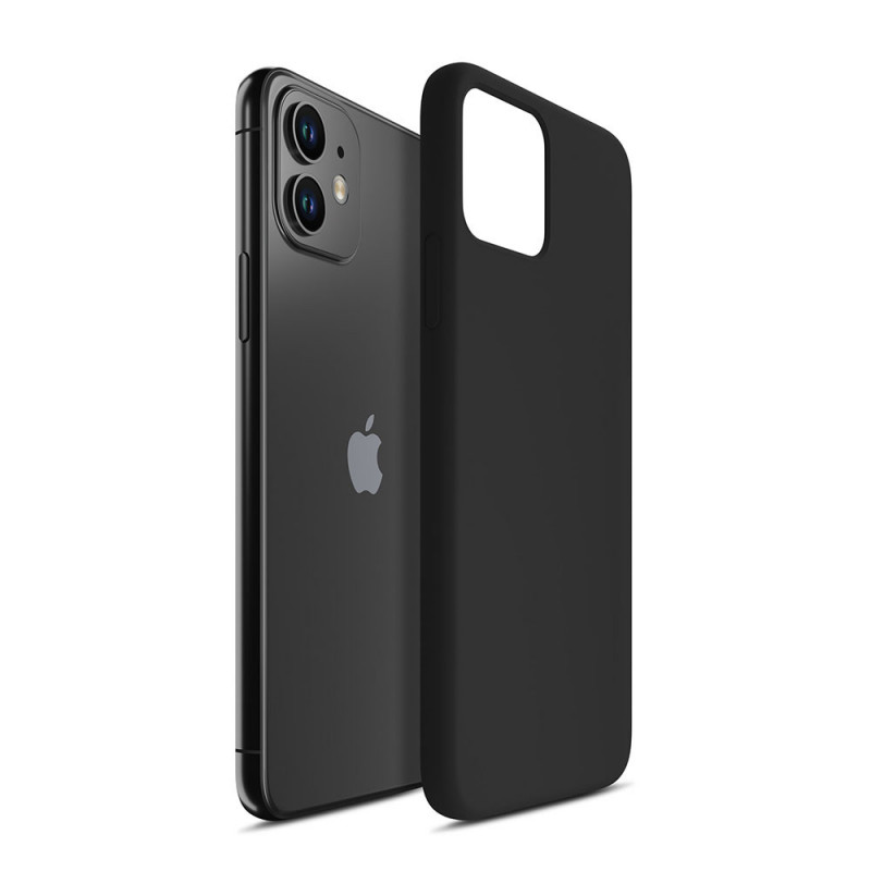 3MK Silicone Case kaitsekate Samsung Galaxy A24 4G jaoks, must