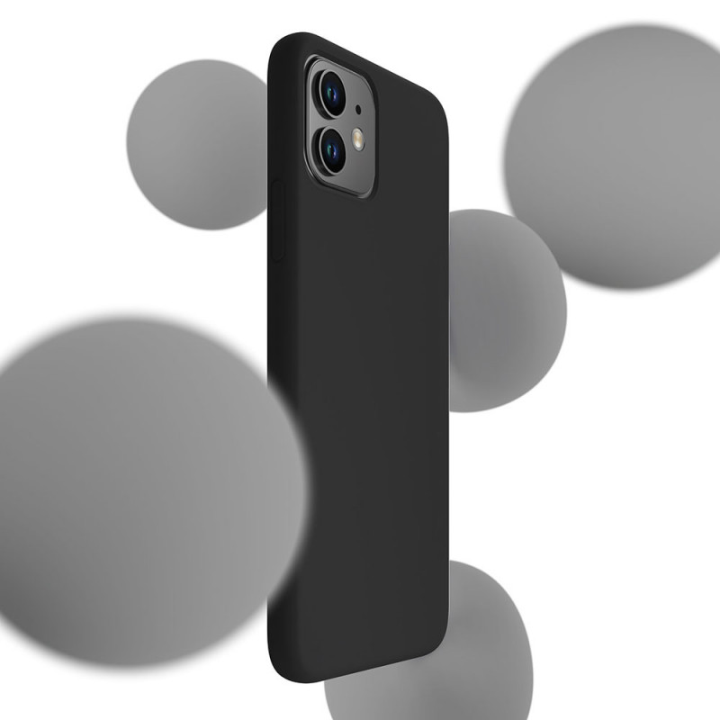 3MK Silicone Case kaitsekate Samsung Galaxy A24 4G jaoks, must