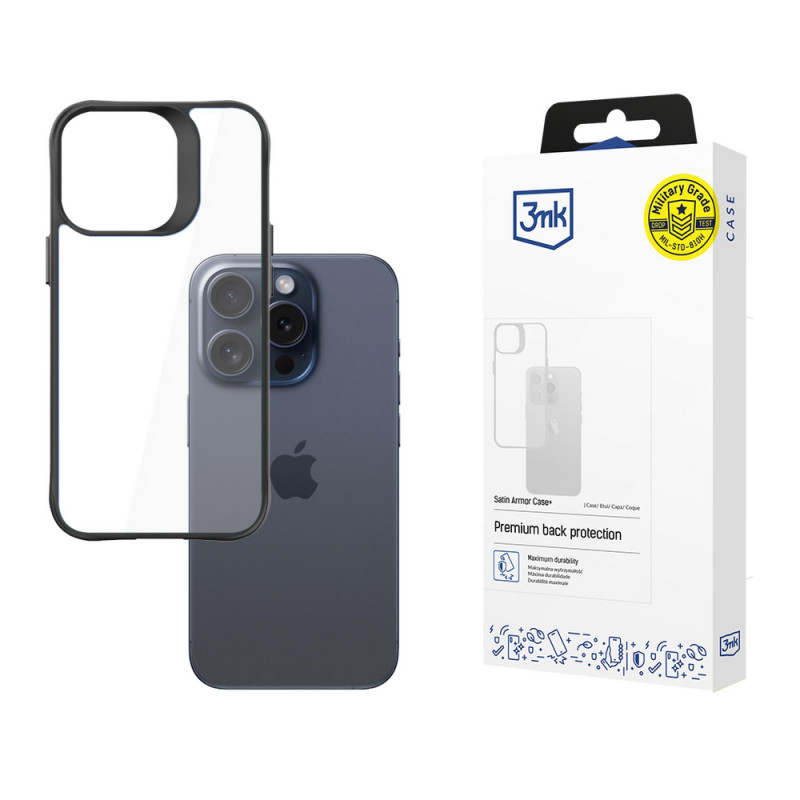3MK SatinArmor+ ümbris Apple iPhone 15 Pro jaoks