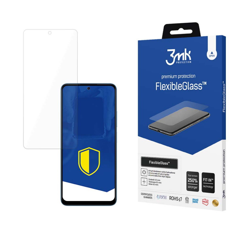3MK FlexibleGlass 3MK5032 hübriidklaasist ekraanikaitse Xiaomi Redmi 12 jaoks