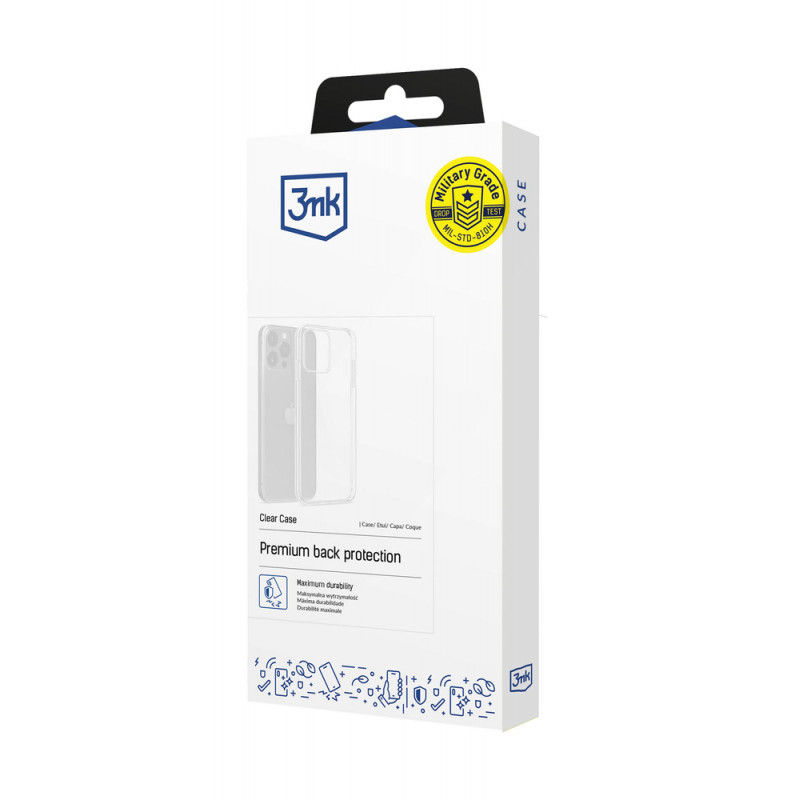 3MK Clear Case Motorola Moto G54 jaoks, läbipaistev