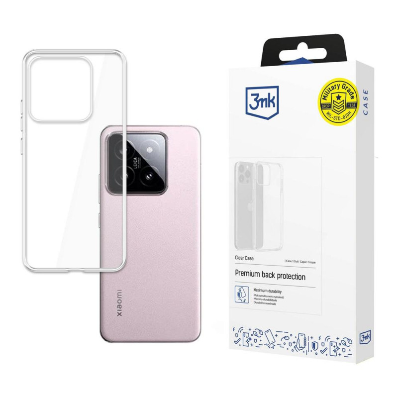 3MK Clear Case 3MK5490 Xiaomi 14 jaoks, läbipaistev
