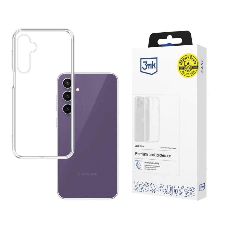 3MK Clear Case Samsung Galaxy S23 FE jaoks, läbipaistev