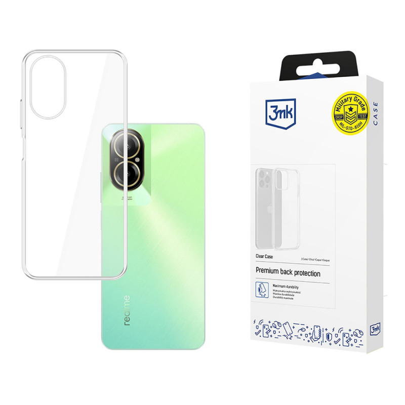 3MK Clear Case Realme C67 jaoks, läbipaistev