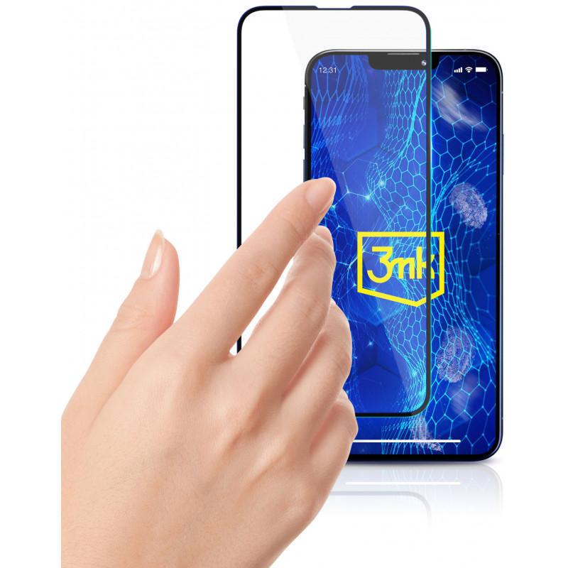 3MK HardGlass Max Lite karastatud klaasist ekraanikaitse Samsung Galaxy M15 5G jaoks, must
