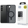 3MK Smoke MagCase MagSafe'iga Samsung Galaxy S23 5G jaoks, must