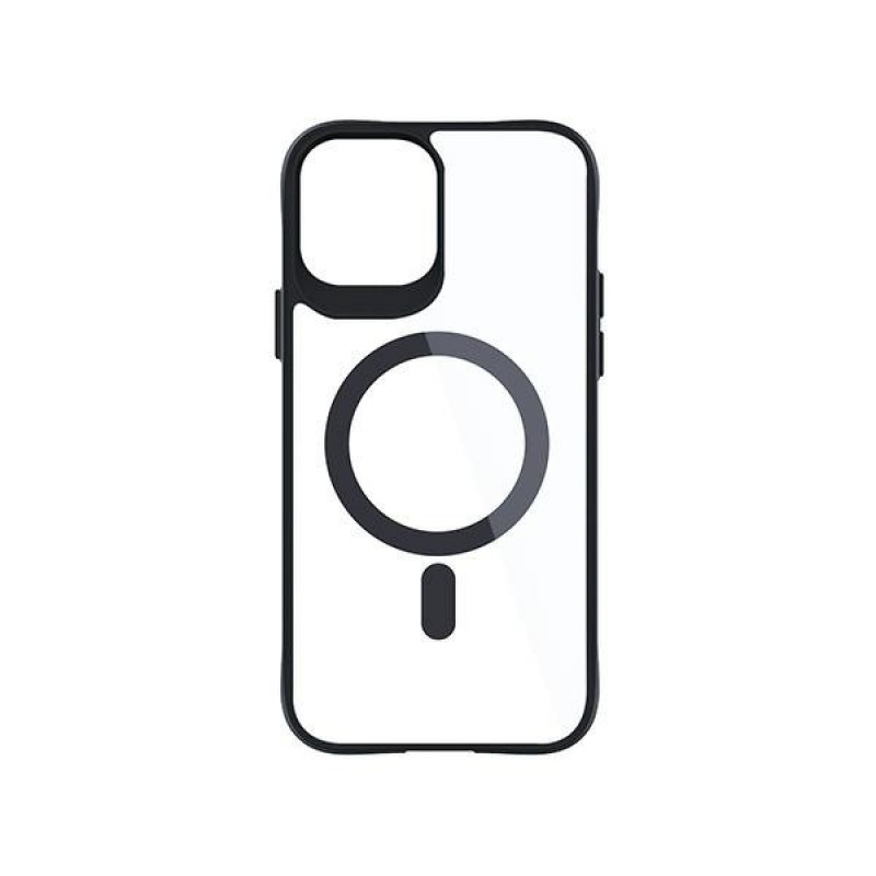 3MK Satin Armor MagCase MagSafe'iga Apple iPhone 12 Pro Maxile, läbipaistev musta raamiga