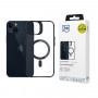 3MK Satin Armor MagCase MagSafe'iga Apple iPhone 14 Plus'ile, läbipaistev musta raamiga (156076-0)