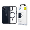 3MK Satin Armor MagCase MagSafe'iga Apple iPhone 14 Plus'ile, läbipaistev musta raamiga (156076-0)