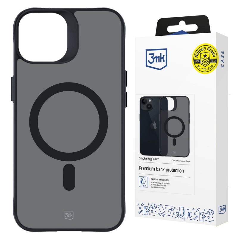 3MK Smoke MagCase MagSafe'iga Apple iPhone 13 / 14 jaoks, poolläbipaistev