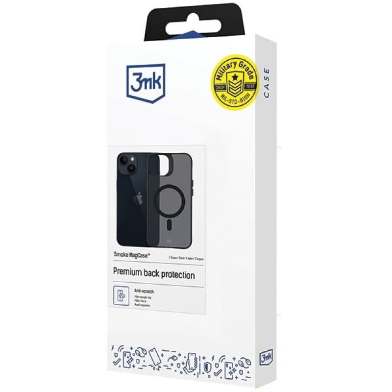 3MK Smoke MagCase MagSafe'iga Apple iPhone 14 Plus'ile, poolläbipaistev (156062-0)