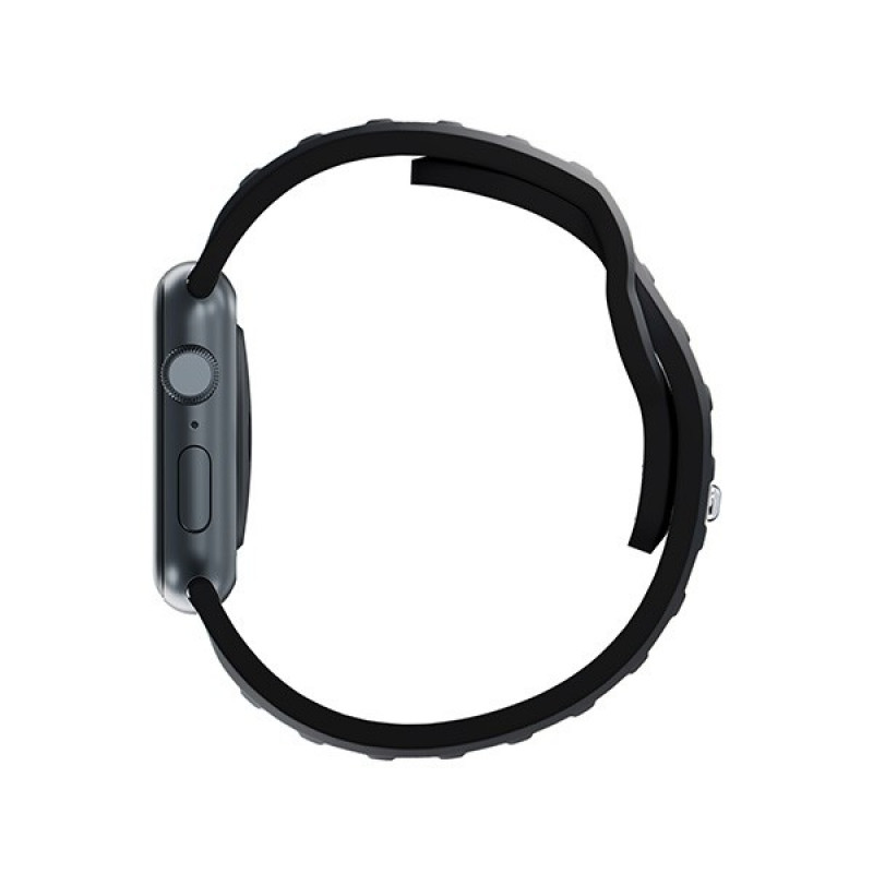 3mk silikoonist kellarihm Apple Watch 38/40/41 mm jaoks, must