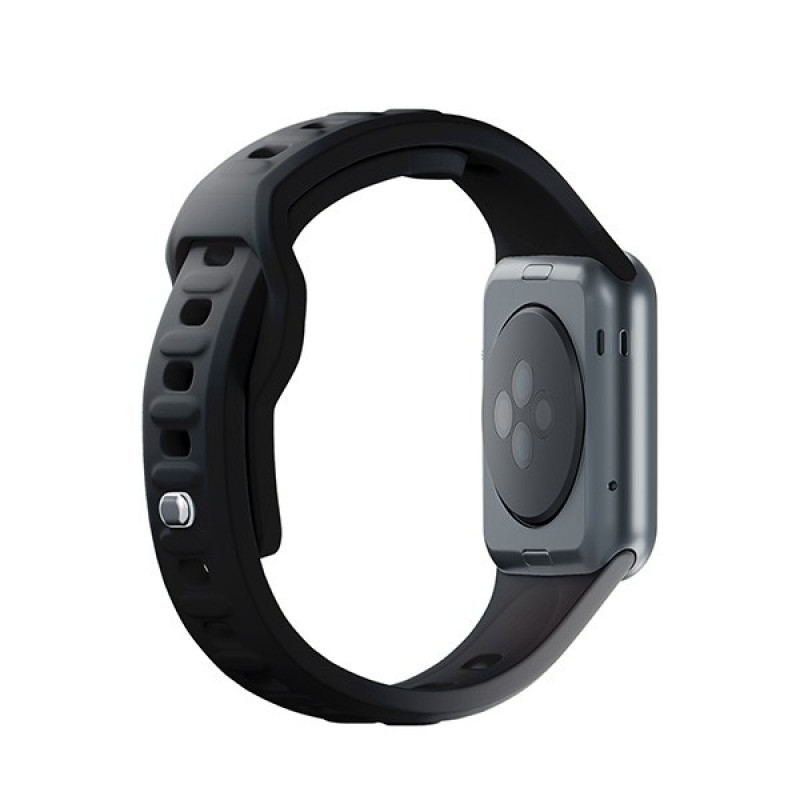 3mk silikoonist kellarihm Apple Watch 38/40/41 mm jaoks, must