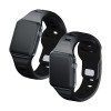3mk silikoonist kellarihm Apple Watch 38/40/41 mm jaoks, must