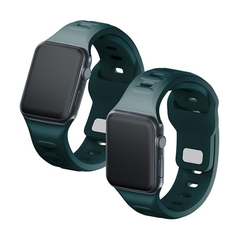3mk silikoonist kellarihm Apple Watch 38/40/41 mm, evergreen