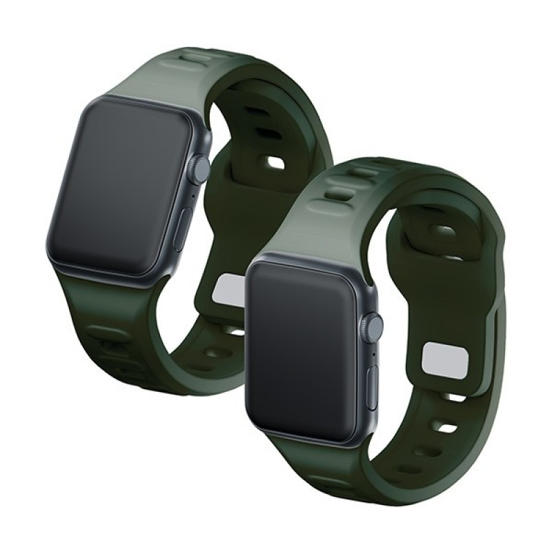 3mk silikoonist kellarihm Apple Watchile 38/40/41 mm, tumeroheline
