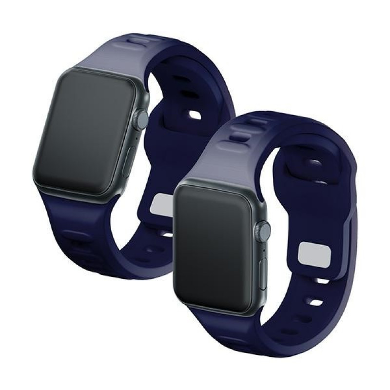 3mk silikoonist kellarihm Apple Watch'ile 38/40/41 mm, ookeanisinise