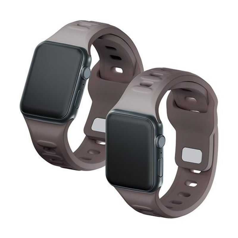 3mk silikoonist kellarihm Apple Watch'ile 38/40/41 mm, taupe