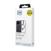3MK Satin Armor MagCase MagSafe'iga Apple iPhone 15 Pro jaoks, läbipaistev musta raamiga