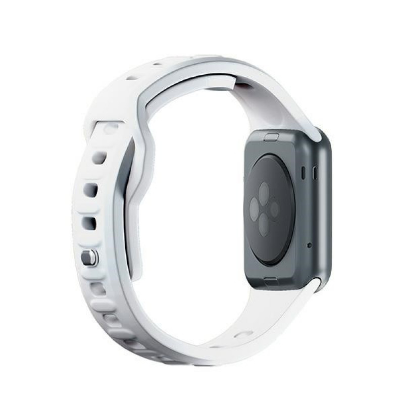 3mk silikoonist kellarihm Apple Watchile 38/40/41 mm, valge