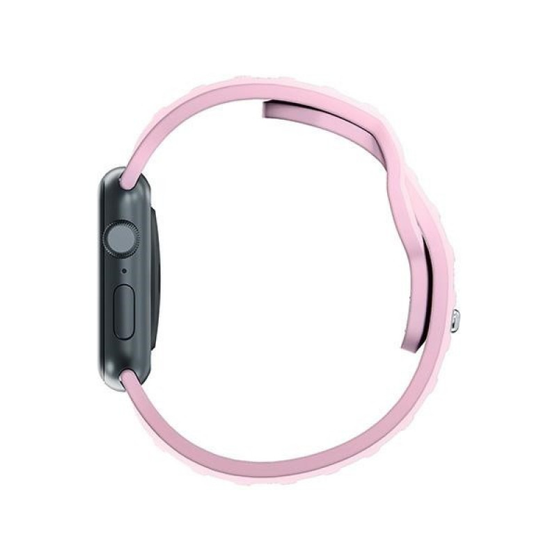 3mk silikoonist kellarihm Apple Watch 42/44/45/49 mm jaoks, puudriroosa