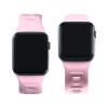 3mk silikoonist kellarihm Apple Watch 42/44/45/49 mm jaoks, puudriroosa