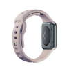 3mk silikoonist kellarihm Apple Watchile 42/44/45/49 mm, roosakas-beež / latte