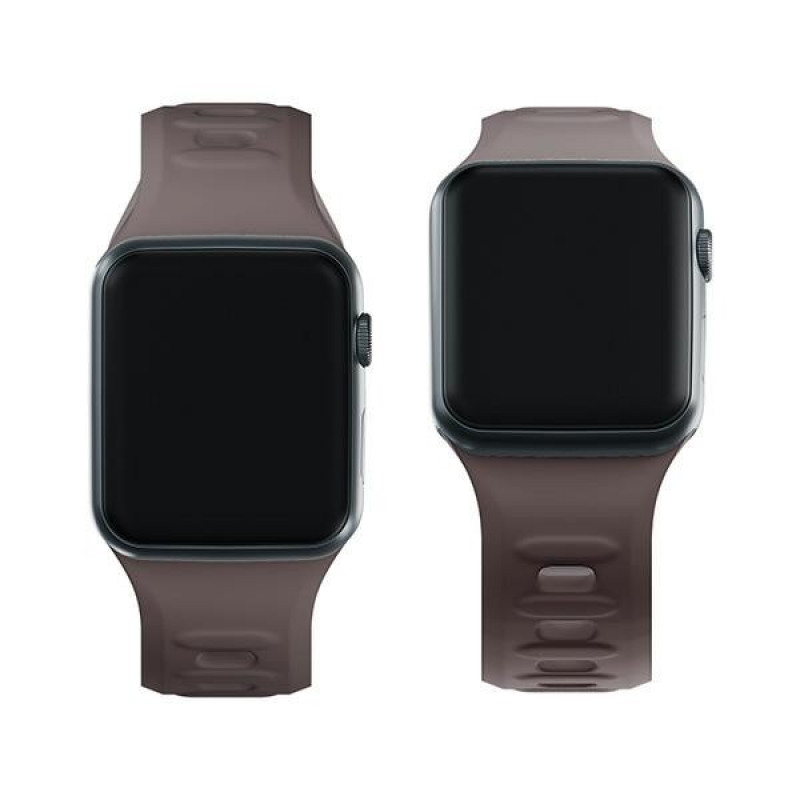 3mk silikoonist kellarihm Apple Watchile 42/44/45/49 mm, taupe