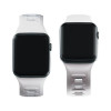 3MK silikoonist kellarihm Apple Watch 4/5/6/7/8/9/SE/Ultra, 42/44/45/49 mm, valge