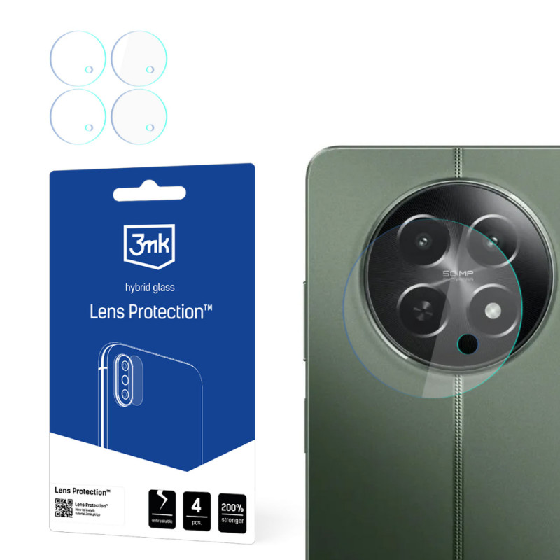 3MK Lens Protect Realme 12x 5G kaamera objektiivi kaitse (4 tk)