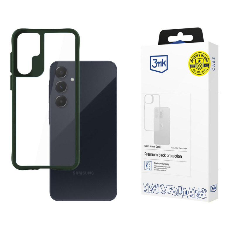 3MK Satin Armor Case+ Samsung Galaxy A55 5G, roheline