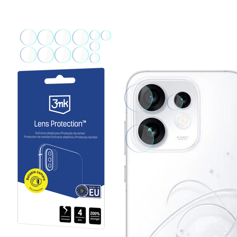 3MK Lens Protection Oppo Reno 16 (CPH2865) / Reno 16 Pro (CPH2863) kaamera objektiivi kaitseklaas (4 tk)