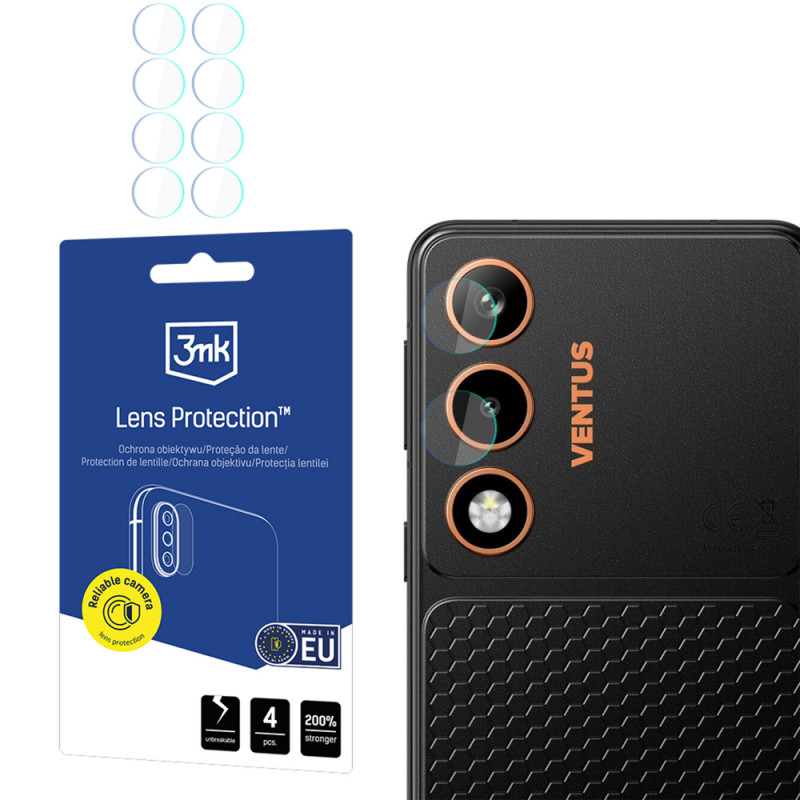 3MK Lens Protection Hammer Ventus 5G kaamera objektiivi kaitse (4 tk)