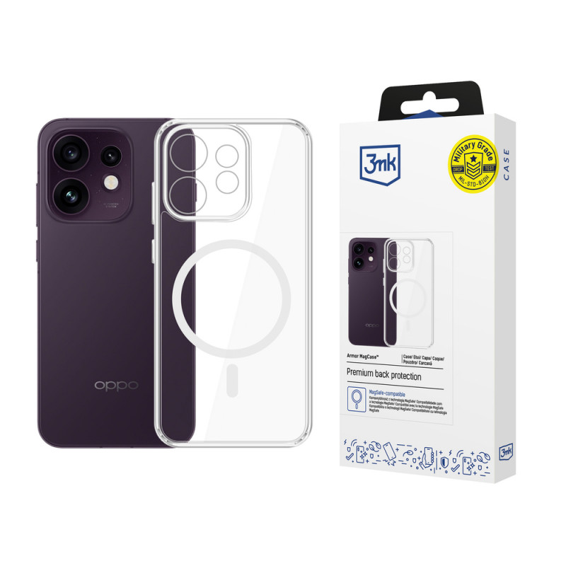 3MK Armor MagCase Oppo Reno 16 F / Reno 16 FS (CPH2859) ümbris, läbipaistev