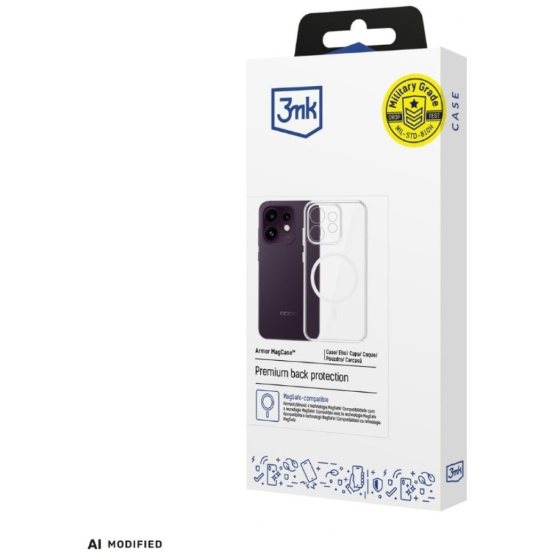 3MK Armor MagCase Oppo Reno 16 F / Reno 16 FS (CPH2859) ümbris, läbipaistev