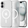 Tech-Protect MagSlim MagSafe Apple iPhone 16 ümbris, mati/valge
