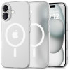 Tech-Protect MagSlim MagSafe Apple iPhone 16 ümbris, mati/valge