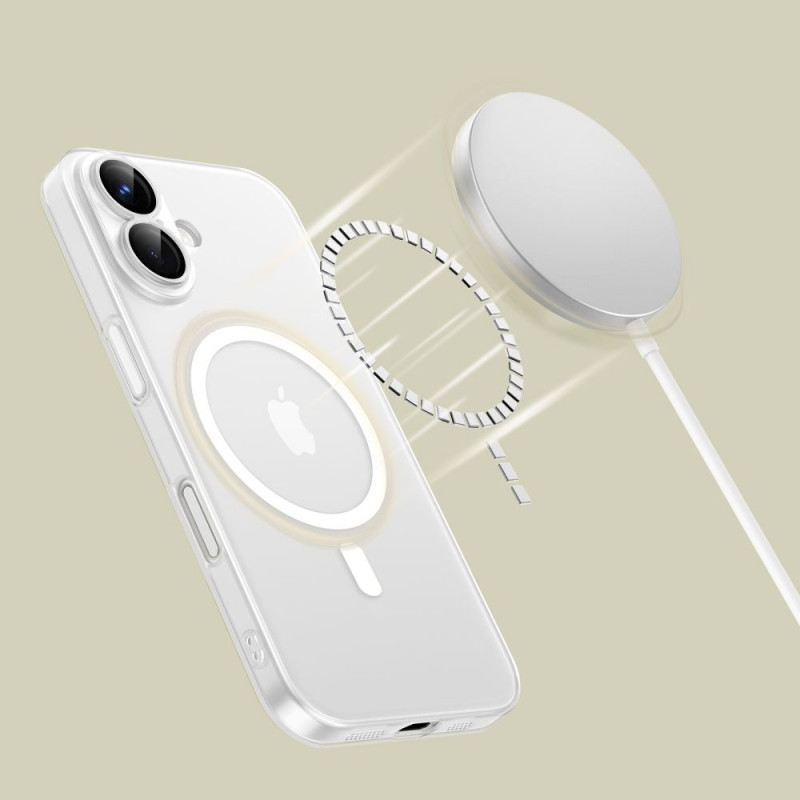 Tech-Protect MagSlim MagSafe Apple iPhone 16 ümbris, mati/valge