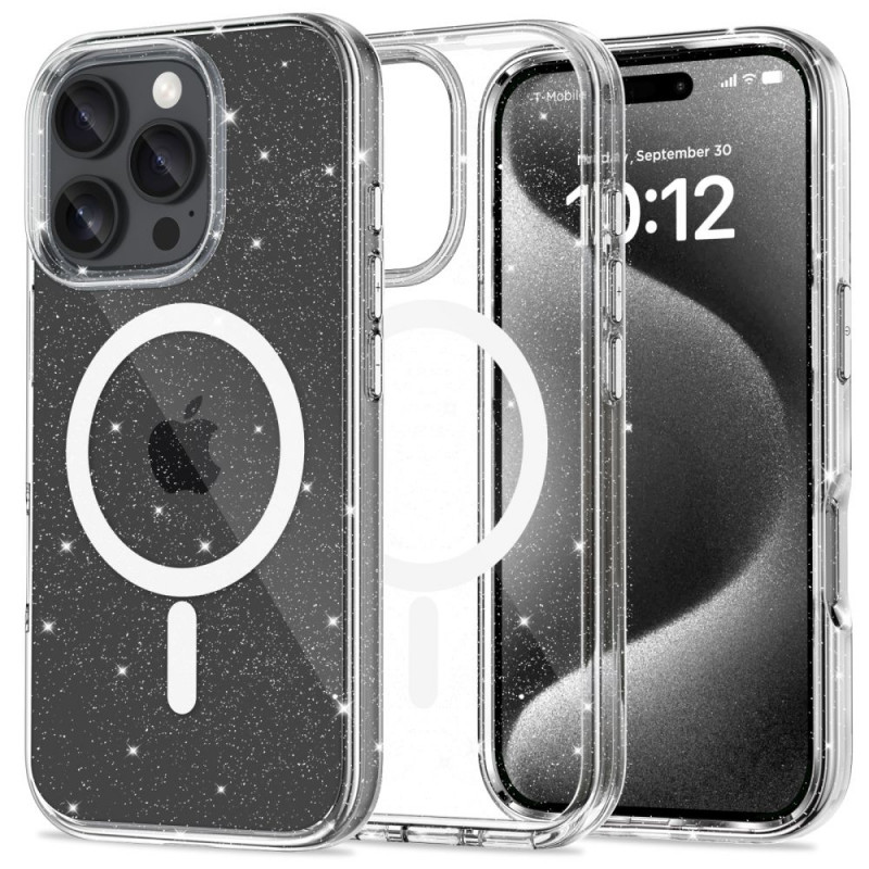 Tech-Protect Flexair Hybrid MagSafe kate Apple iPhone 16 Pro jaoks, Glitter
