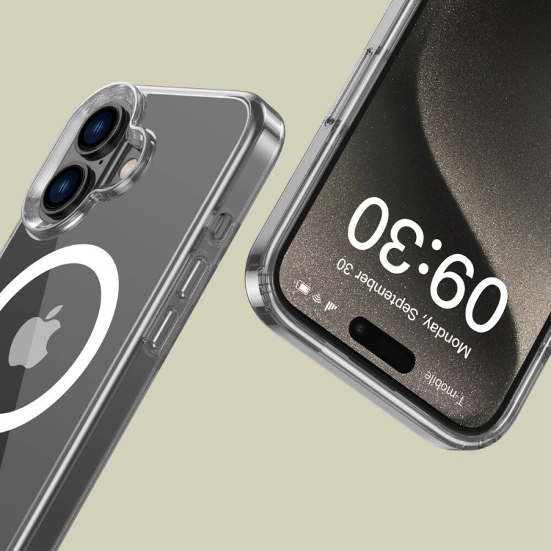 Tech-Protect Flexair Hybrid MagSafe kate Apple iPhone 16-le, läbipaistev