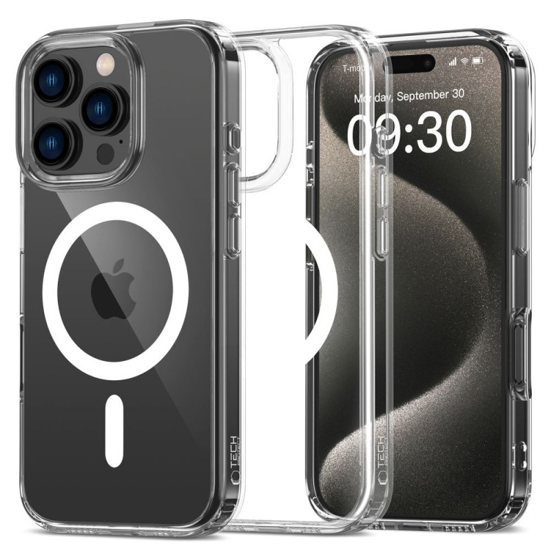 Tech-Protect Flexair Hybrid MagSafe kate Apple iPhone 16 Pro jaoks, läbipaistev