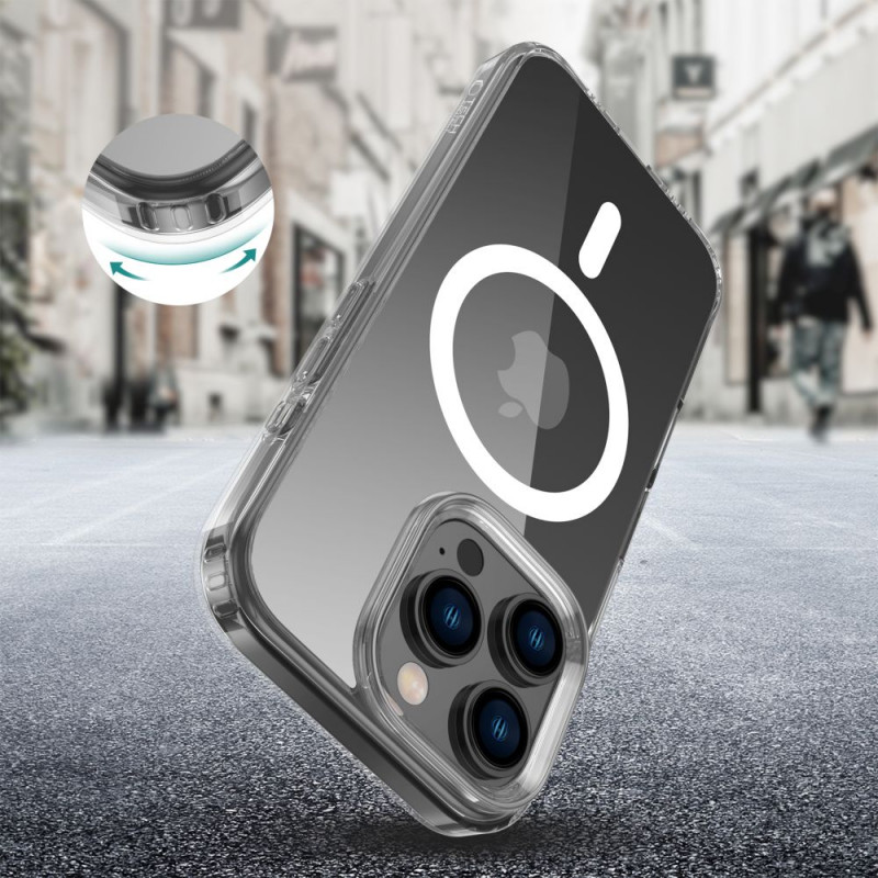 Tech-Protect Flexair Hybrid MagSafe kate Apple iPhone 16 Pro jaoks, läbipaistev