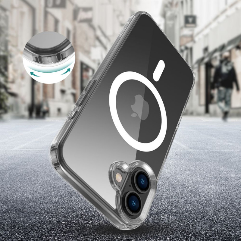 Tech-Protect Flexair Hybrid MagSafe kaitsekate Apple iPhone 16 Plus-le, läbipaistev