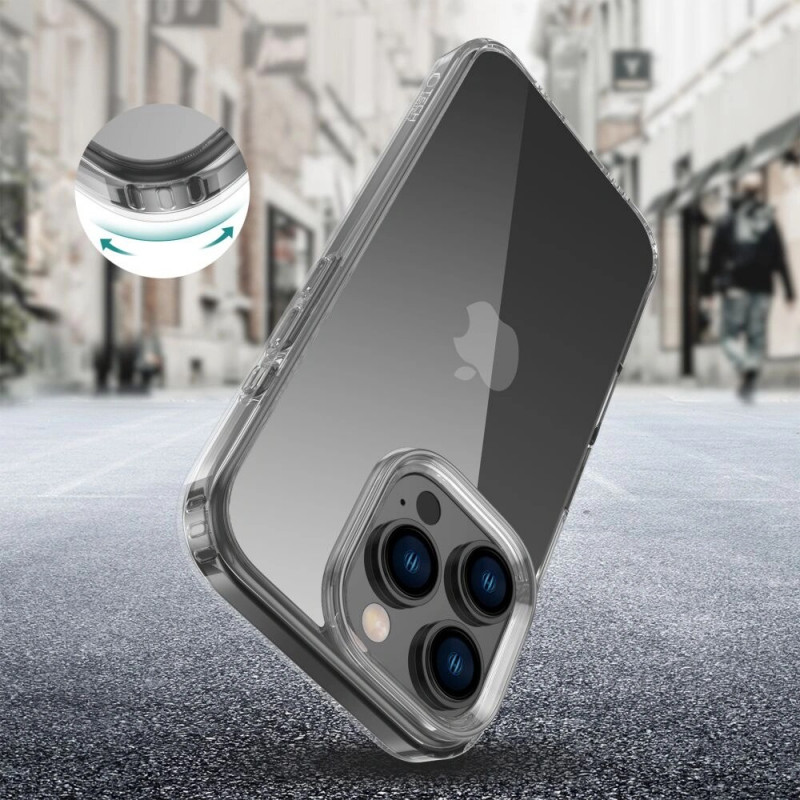 Tech-Protect Flexair Hybrid kaitseümbris Apple iPhone 16 Pro jaoks, läbipaistev