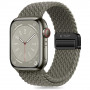 Tech-Protect Nylonmag rihm Apple Watch 4/5/6/7/8/9/SE/Ultra 1/2 jaoks, 42/44/45/49 mm, Olive Grey