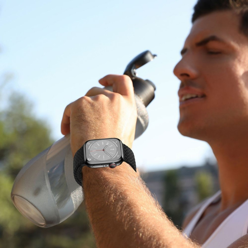 Tech-Protect Nylonmag rihm Apple Watch 4/5/6/7/8/9/SE/Ultra 1/2 jaoks, 42/44/45/49 mm, Olive Grey