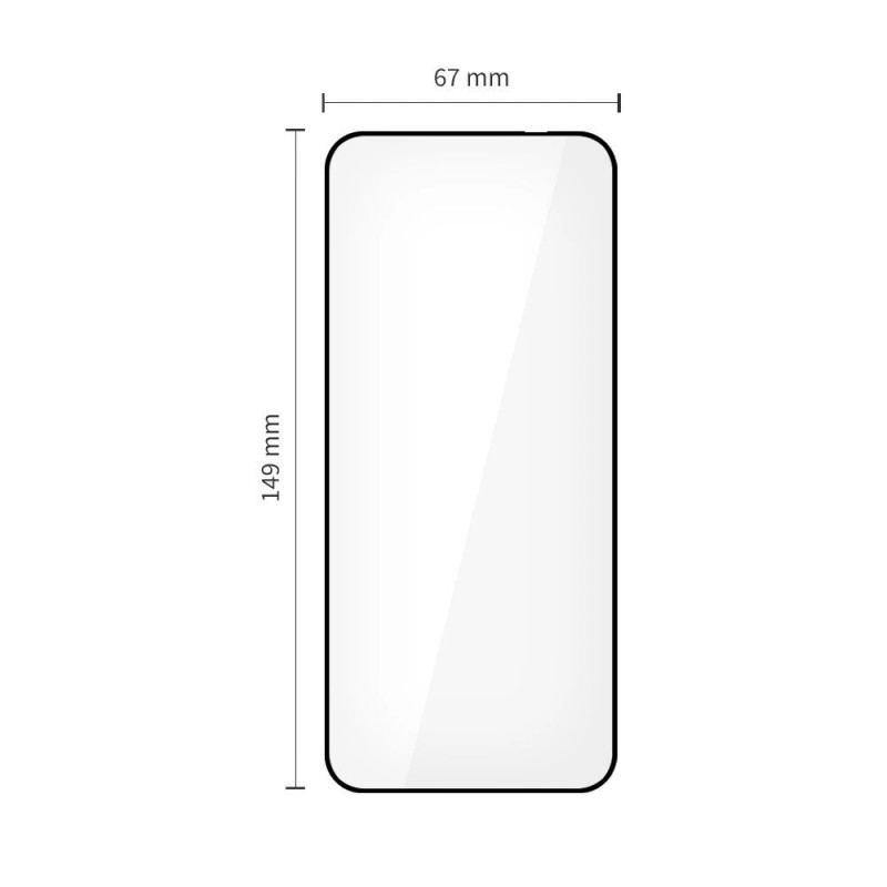 Tech-Protect Glass Fit+ karastatud klaas Motorola Edge 50 Neo / 60 Neo jaoks, must (2 tk)
