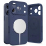 Tech-Protect silikoonist MagSafe ümbris Apple iPhone 17 Pro jaoks, tumesinine