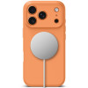 Tech-Protect silikoonist MagSafe ümbris Apple iPhone 17 Pro jaoks, Cosmic Orange