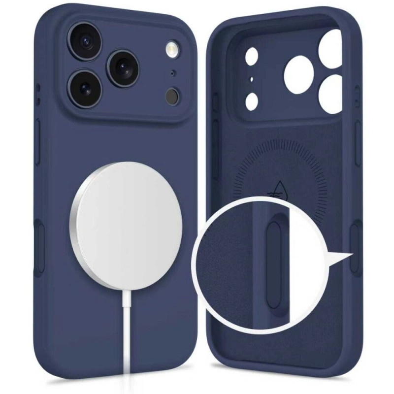 Tech-Protect silikoonist MagSafe ümbris Apple iPhone 17 Pro Maxile, tumesinine